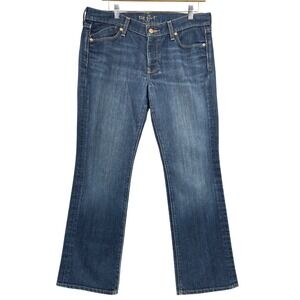 Y2K Old Navy The Flirt Bootcut Jeans Dark Wash Blue Denim 33x29 Flared Western